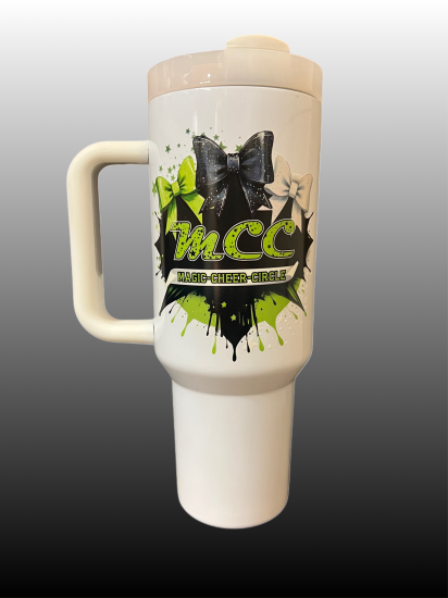 Cup 40oz white - MCC Design 3Bows